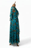 Vintage 70s Maxi Dress _ Size 12 - VintageFairy