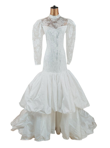 80s Wedding Dress _ Size 6