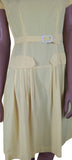 Bradrex Genuine Vintage 50s Sun Dress Yellow Belt Metallic zip Classy UK 10 - Vintage Boutique