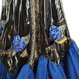 Feathers Metallic Ball Gown_ Size 10 - Vintage Boutique