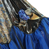 Feathers Metallic Ball Gown_ Size 10 - Vintage Boutique