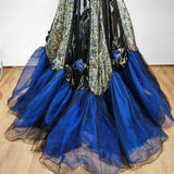 Feathers Metallic Ball Gown_ Size 10 - Vintage Boutique