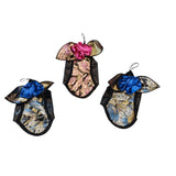 Feathers Metallic Ball Gown_ Size 10 - Vintage Boutique