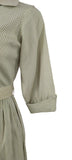 Genuine Vintage 50s Dress Cotton Knee Length Classy Elegant Cross over UK 8 - Vintage Boutique