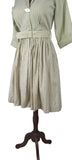 Genuine Vintage 50s Dress Cotton Knee Length Classy Elegant Cross over UK 8 - Vintage Boutique