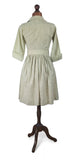Genuine Vintage 50s Dress Cotton Knee Length Classy Elegant Cross over UK 8 - Vintage Boutique