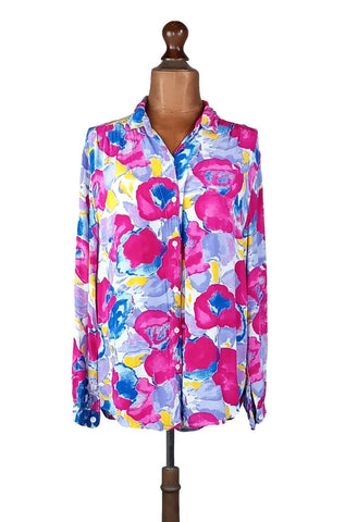 Italian Vintage 80s Blouse _ Size 16