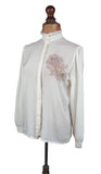 Italian Vintage 80s Shirt Blouse _ Size 14 - Vintage Boutique