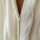 Vintage 60s Wedding Dress Boho High Waist Lace Long Maxi Satin Handmade UK 8 - Vintage Attic