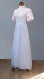 Vintage 70s Boho Wedding Dress _ Size 8 - Vintage Boutique