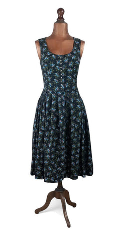 Vintage 70s Dirndl Dress _ Size 12/14