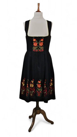 Vintage 70s Dirndl Dress _ Size 14