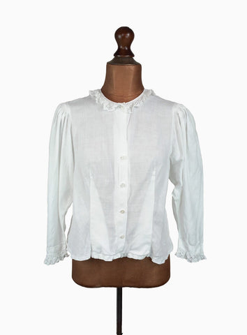 Vintage 70s Blouse Traditional Folk _ Size 14