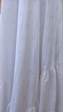 Vintage 70s Wedding Dress Boho Classy Elegant Long Maxi White Broderie UK 8 - Vintage Attic