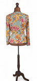 Vintage 80s Blazer Floral _ Size 10/12 - Vintage Boutique