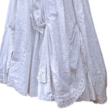 Vintage 80s French Wedding Dress Princess Traditional Cottage Chic White UK 8/10 - Vintage Boutique