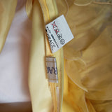 Yellow Ball Gown 3D Flowers _ Size 6 - Vintage Boutique