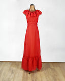 Vintage 70s Maxi Dress _ Size - VintageFairy