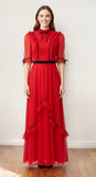 Vintage 70s Maxi Dress _ Size 6 - VintageFairy