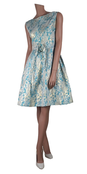 Alice Edwards Genuine Exquisite Vintage 50s Dress Evening Prom Brocade UK 10 - Vintage Boutique