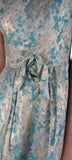 Alice Edwards Genuine Exquisite Vintage 50s Dress Evening Prom Brocade UK 10 - Vintage Boutique