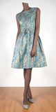 Alice Edwards Genuine Exquisite Vintage 50s Dress Evening Prom Brocade UK 10 - Vintage Boutique