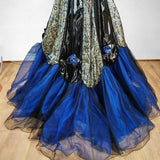 Feathers Metallic Ball Gown_ Size 10 - Vintage Boutique