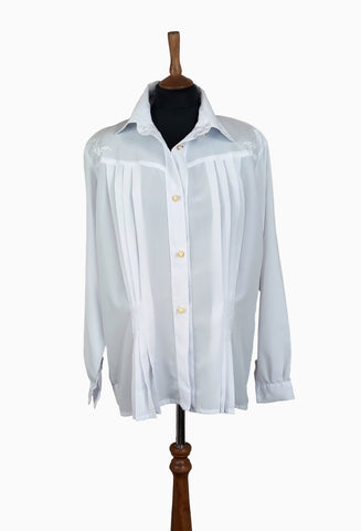 Vintage 80s Shirt Blouse _ Size 20