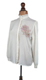 Italian Vintage 80s Shirt Blouse _ Size 14 - Vintage Boutique