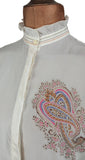 Italian Vintage 80s Shirt Blouse _ Size 14 - Vintage Boutique