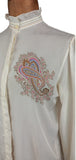 Italian Vintage 80s Shirt Blouse _ Size 14 - Vintage Boutique