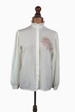 Italian Vintage 80s Shirt Blouse _ Size 14 - Vintage Boutique