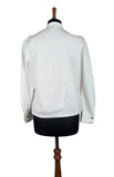 Vintage 70s 80s Shirt Blouse Elegant Classy Traditional Folk Lace Trims - UK 12 - Vintage Boutique