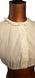 Vintage 70s Dirndl Blouse Traditional Folk Oktoberfest Lace Cottage Chic - UK 8 - Vintage Boutique