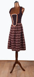 Vintage 70s Dirndl Dress Traditional Bavarian Oktoberfest Country Corset UK 6 - Vintage Boutique