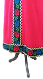 Vintage 70s Dress Long Maxi Hippie Boho Retro Traditional Folk Winter UK 14 - Vintage Boutique