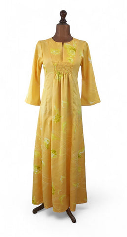 Vintage 70s Maxi Dress _ Size 12/14