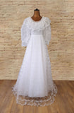 Vintage 70s Lace Wedding Dress _ Size 6 - Vintage Boutique