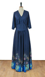Vintage 70s Maxi Dress _ Size 14 - Vintage Boutique