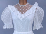 Vintage 70s Wedding Dress Boho - Size 8 - Vintage Boutique