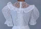 Vintage 70s Wedding Dress Boho - Size 8 - Vintage Boutique
