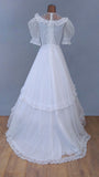 Vintage 70s Wedding Dress Boho - Size 8 - Vintage Boutique