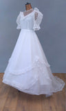 Vintage 70s Wedding Dress Boho - Size 8 - Vintage Boutique