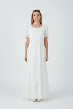 Vintage 70s Wedding Dress _ Size 8 - Vintage Boutique