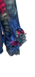Vintage 80s Blouse Elegant Classy Elegant Floaty Satin Silky Floral UK 10/12 - Vintage Boutique