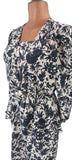 Vintage 80s Day Dress Casual Day Mod Secretary Floral Classy Elegant UK 10/12 - Vintage Boutique