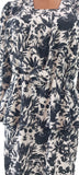 Vintage 80s Day Dress Casual Day Mod Secretary Floral Classy Elegant UK 10/12 - Vintage Boutique