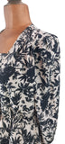 Vintage 80s Day Dress Casual Day Mod Secretary Floral Classy Elegant UK 10/12 - Vintage Boutique