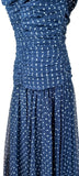 Vintage 80s Dress Cocktail Evening Elegant Classy Sweetheart Polka Dot UK 8 - Vintage Boutique