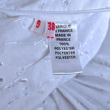 Vintage 80s French Wedding Dress Princess Traditional Cottage Chic White UK 8/10 - Vintage Boutique